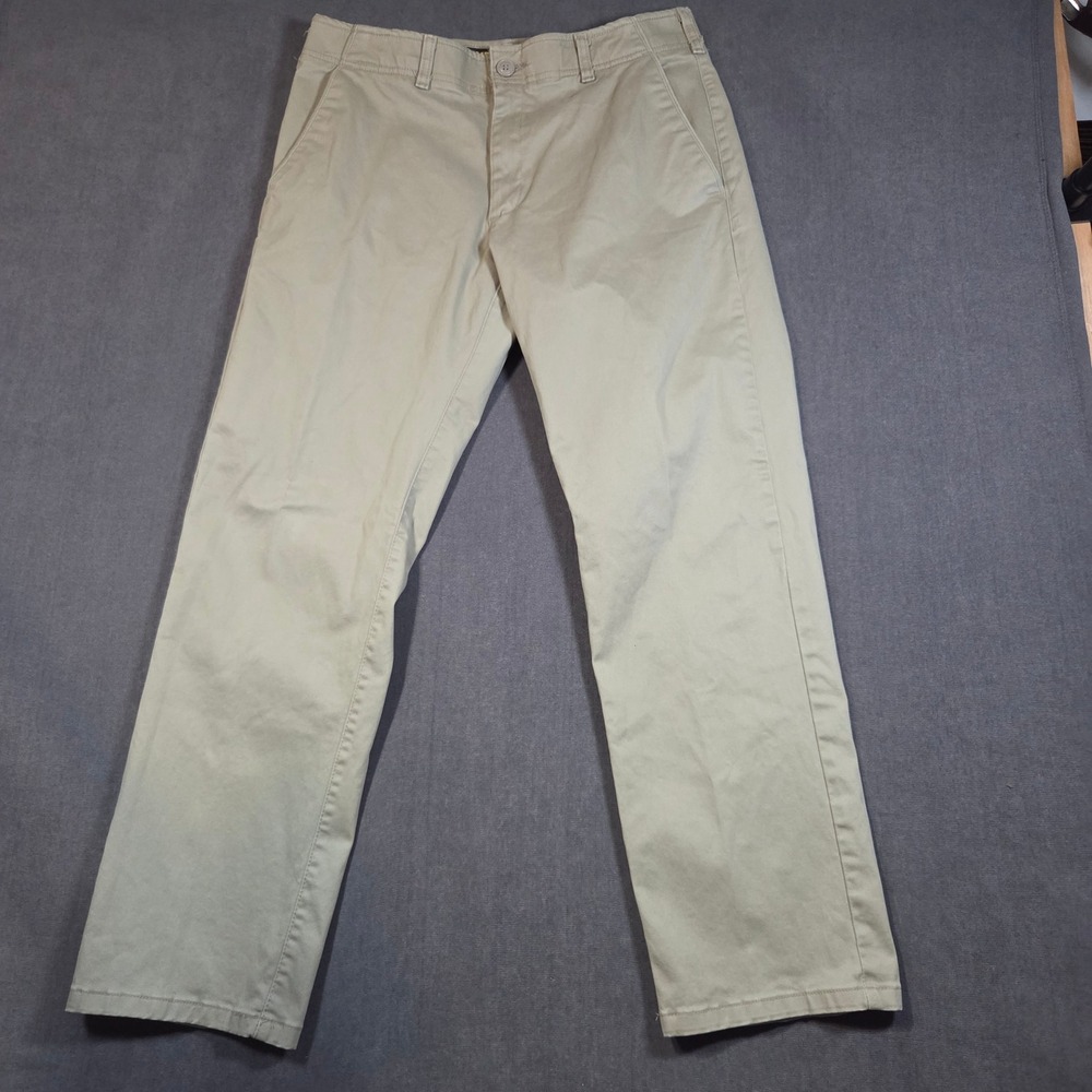 Lee Chino Pants Mens 34x30 Khaki Extreme Comfort Straight Fit 104273520